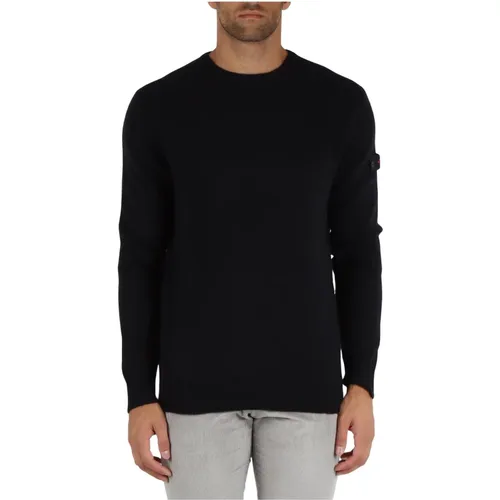 Woll Yak Rundhals Pullover , Herren, Größe: XL - Peuterey - Modalova