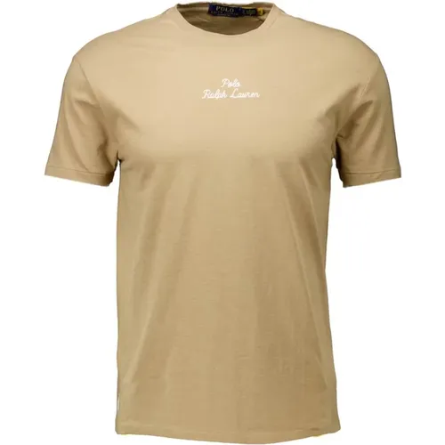 Stylish Khaki T-Shirt with Regular Fit , male, Sizes: L, M, S, XL - Ralph Lauren - Modalova