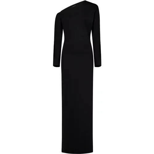 One-Shoulder Maxi Dress Aw24 , female, Sizes: S, XS - P.a.r.o.s.h. - Modalova