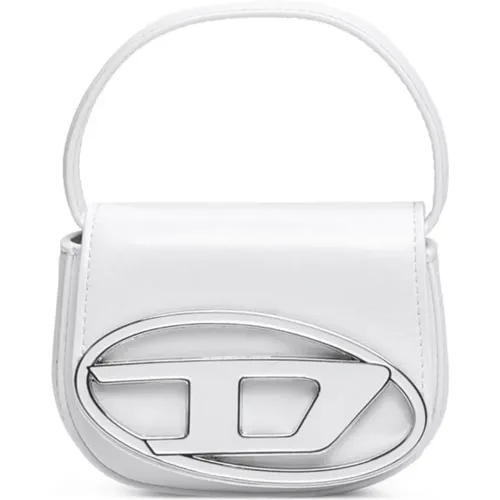 Iconic mini bag with D logo plaque , female, Sizes: ONE SIZE - Diesel - Modalova