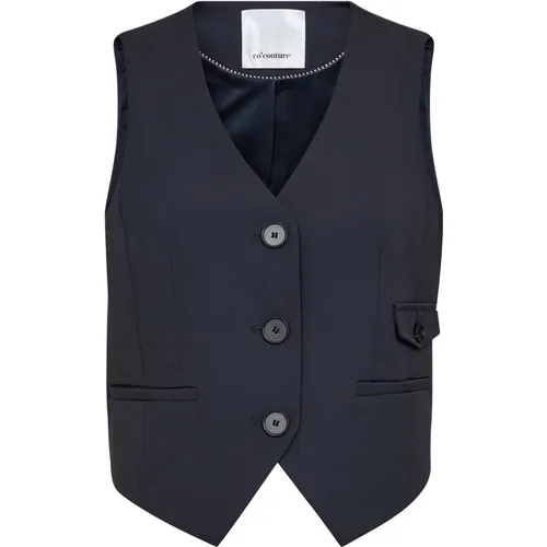 Classic Tailor Vest Waistcoat Ink , female, Sizes: M, S, L, XS - Co'Couture - Modalova