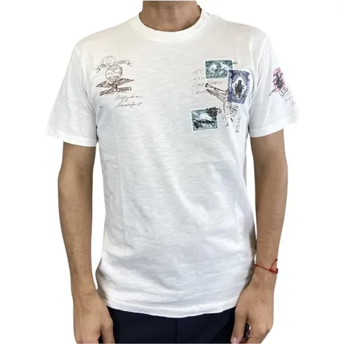 Weißes Kurzarm T-Shirt , Herren, Größe: XL - Replay - Modalova