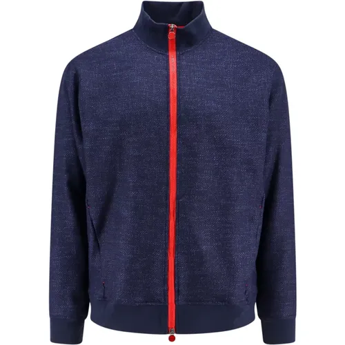 Luxuriöser Wollmischung Reißverschluss Sweatshirt - Kiton - Modalova