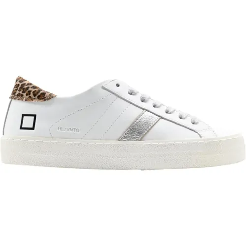 Low Vintage Calf Leopard Sneakers , female, Sizes: 6 UK, 2 UK, 4 UK, 7 UK, 3 UK - D.a.t.e. - Modalova