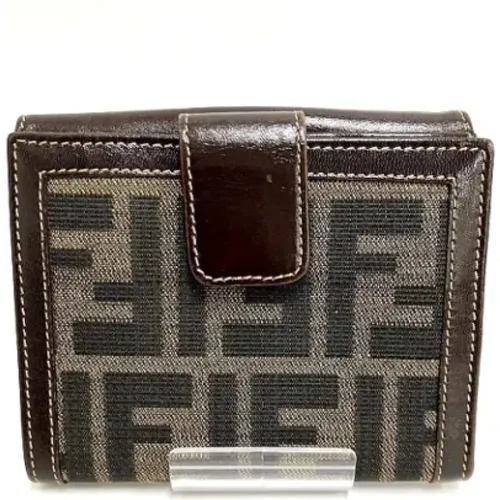 Pre-owned Canvas wallets , female, Sizes: ONE SIZE - Fendi Vintage - Modalova