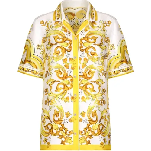 Stylish Camicia Shirts , female, Sizes: S - Dolce & Gabbana - Modalova