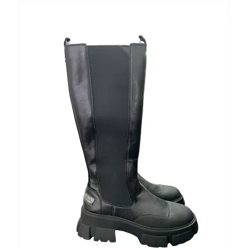 Leather Elastic Women`s Boot - Regular Fit , female, Sizes: 3 UK, 7 UK, 8 UK, 4 UK - Steve Madden - Modalova