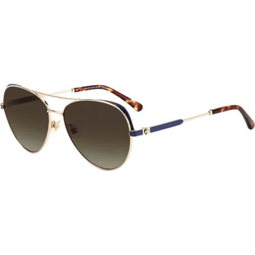 Blaue Metallsonnenbrille für Frauen - Kate Spade - Modalova