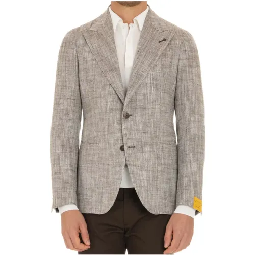 Jacket Pino Lerario Herringbone , male, Sizes: XL - Tagliatore - Modalova
