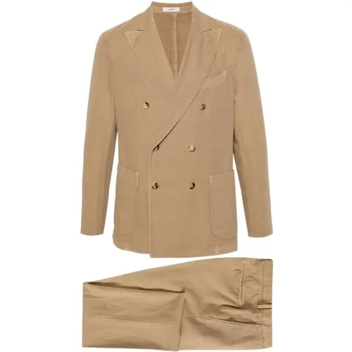 Suit with Peak Lapels , male, Sizes: L, XL - Boglioli - Modalova
