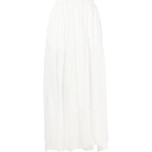 Cotton silk voile skirt , female, Sizes: L - Forte Forte - Modalova