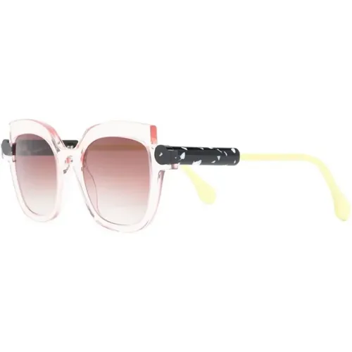 Rosa Sonnenbrille für den täglichen Gebrauch , Damen, Größe: 53 MM - Face a Face - Modalova