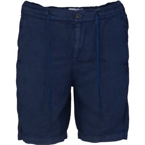 Portofino Linen Bermuda Shorts , male, Sizes: M, XL, XS, S - Roy Roger's - Modalova