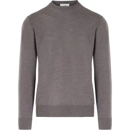 Finezza 16 Tortora Wool Sweater , male, Sizes: 2XL - Paolo Pecora - Modalova
