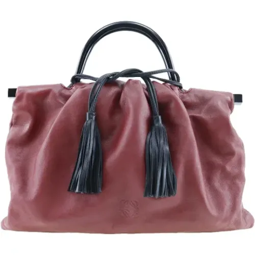 Pre-owned Leather handbags , female, Sizes: ONE SIZE - Loewe Pre-owned - Modalova