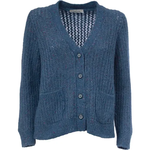 Buttoned Cardigan with Front Pockets , female, Sizes: L, S - Gran Sasso - Modalova