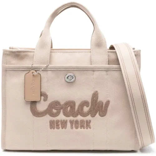 Bestickte Logo Canvas Cargo Tote Tasche - Coach - Modalova