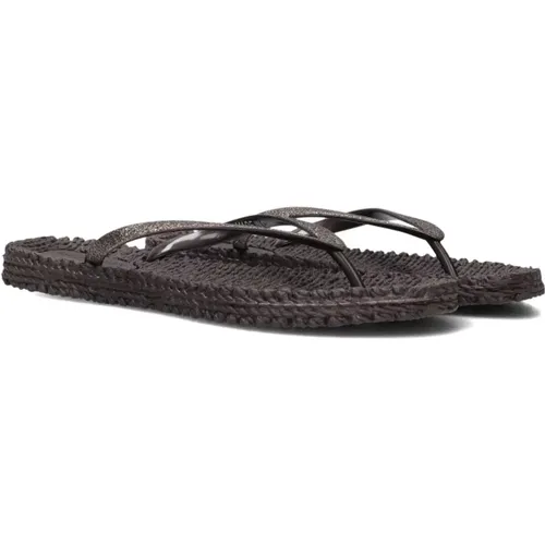 Braune Glitzernde Strandsandalen Cheerful01 , Damen, Größe: 41 EU - Ilse Jacobsen Hornbæk - Modalova