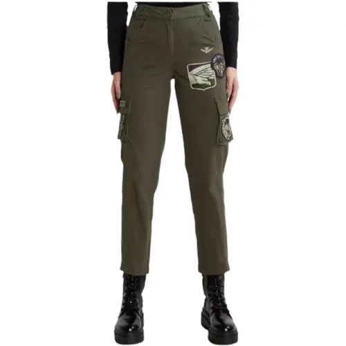 Regular Fit Cargo Pants , female, Sizes: XS, M - aeronautica militare - Modalova