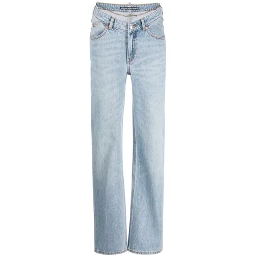 Jeans mit Kette , Damen, Größe: W28 - alexander wang - Modalova