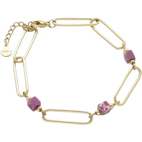 Lila Quadratisches Armband Stilvoller Schmuck - Notre-v - Modalova