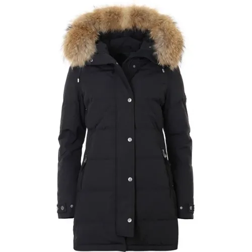 Winter Down Jacket with Faux Fur , female, Sizes: XL - Hollies - Modalova