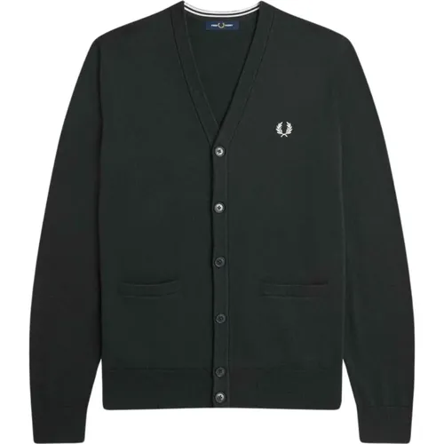 Buttoned Cardigan , male, Sizes: XL - Fred Perry - Modalova