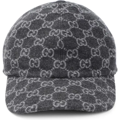 Dark Grey Daily Hat , male, Sizes: L - Gucci - Modalova