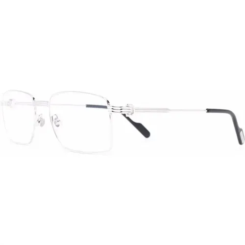 Silver Optical Frame Stylish and Versatile , male, Sizes: 57 MM - Cartier - Modalova