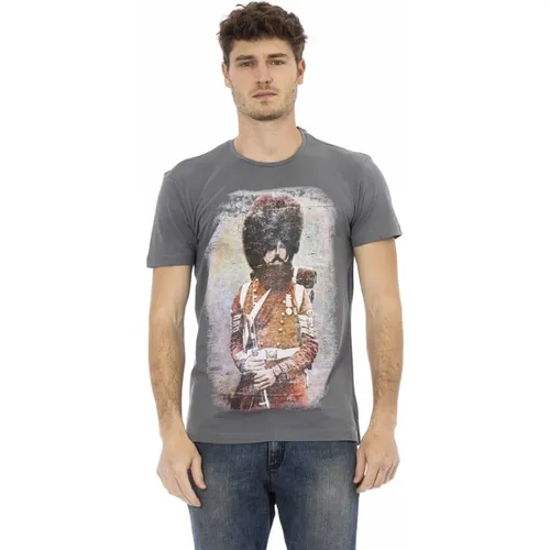 Casual T-Shirt mit Rundhalsausschnitt , Herren, Größe: M - Trussardi - Modalova