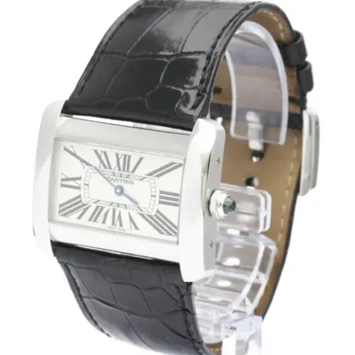Pre-owned Leather watches , male, Sizes: ONE SIZE - Cartier Vintage - Modalova