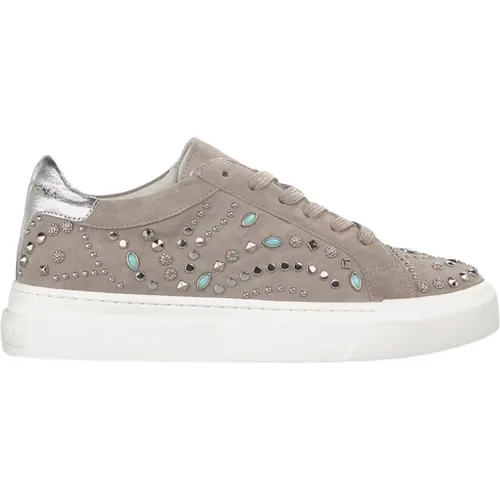 Studded Leder Plateau Sneaker , Damen, Größe: 38 EU - Alma en Pena - Modalova