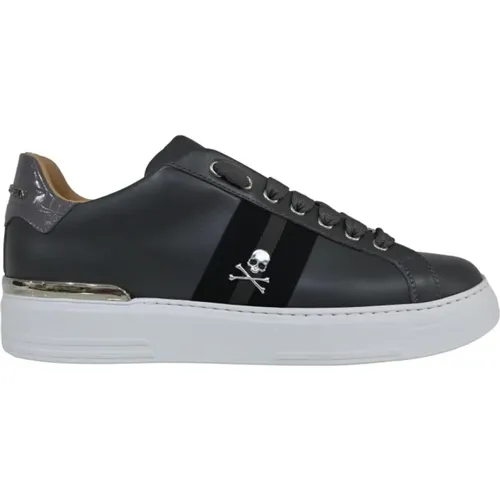 Grey and Black Sneakers , male, Sizes: 11 UK - Philipp Plein - Modalova