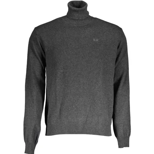 Eleganter Rollkragenpullover mit gesticktem Logo - LA MARTINA - Modalova