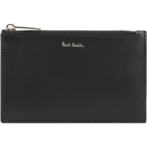 Leather Zip Wallet , male, Sizes: ONE SIZE - PS By Paul Smith - Modalova