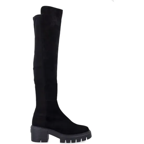 Schwarze Geschlossene Schuhe Overknee-Stiefel - Stuart Weitzman - Modalova