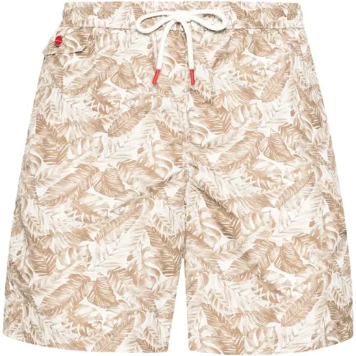 Floral Print Swim Shorts , male, Sizes: L, 2XL, M - Kiton - Modalova