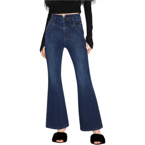 Hoch taillierte Ausgestellte Cashmere Denim Jeans - Miss Sixty - Modalova
