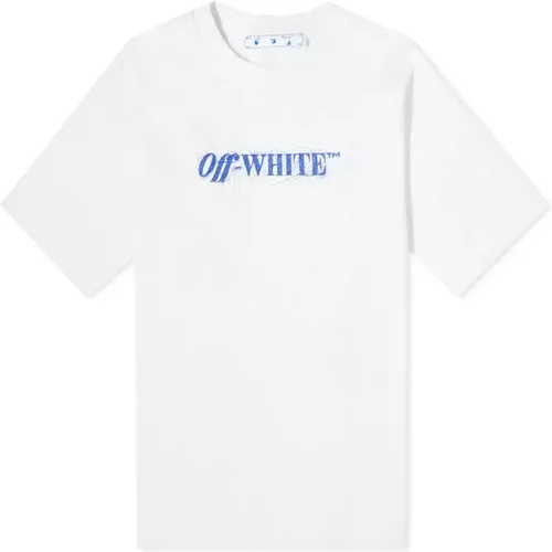 Weiße Baumwoll-Logo-T-Shirt-Kleid Off - Off White - Modalova