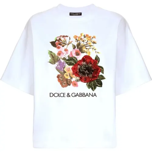 Pailletten T-Shirt Dolce & Gabbana - Dolce & Gabbana - Modalova