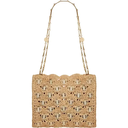 Iconic 1969 Raffia Bag , female, Sizes: ONE SIZE - Paco Rabanne - Modalova