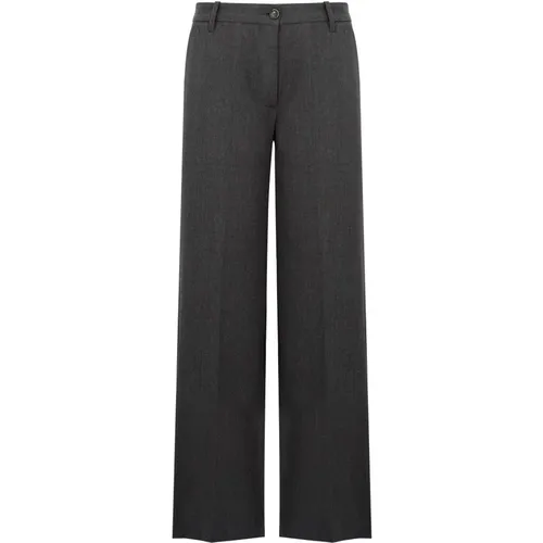 Grey Trousers for a Stylish Look , female, Sizes: W29 - Nine In The Morning - Modalova