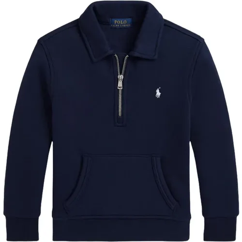 Blauer Bestickter Pony Pullover - Ralph Lauren - Modalova