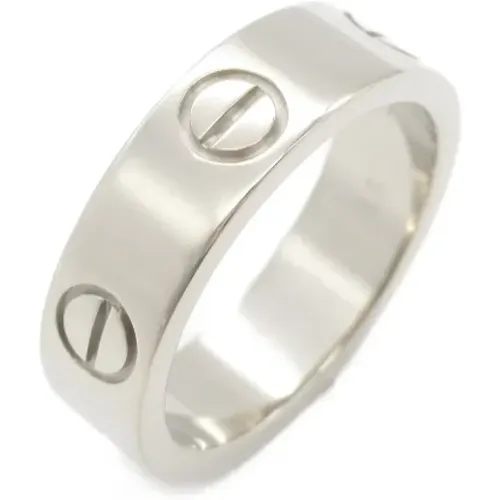 Pre-owned White Gold rings , female, Sizes: ONE SIZE - Cartier Vintage - Modalova