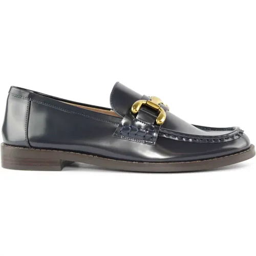 Blaue Naplak Loafer Accessoire - Bibi Lou - Modalova