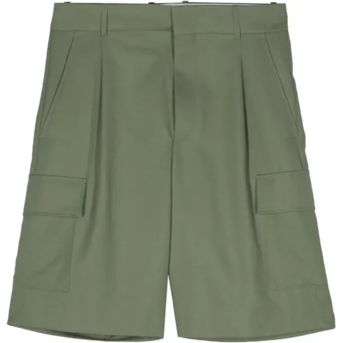Cargo Style Khaki Shorts - Drole de Monsieur - Modalova