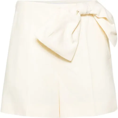 Linen Oversize Bow Shorts , female, Sizes: S - Chloé - Modalova