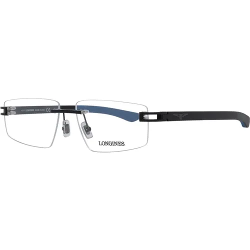 Schwarze Herren Optische Brillen - Longines - Modalova