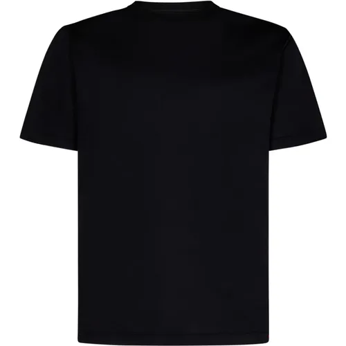 Cotton T-Shirt - Men`s Short Sleeve Crewneck , male, Sizes: M - Kiton - Modalova