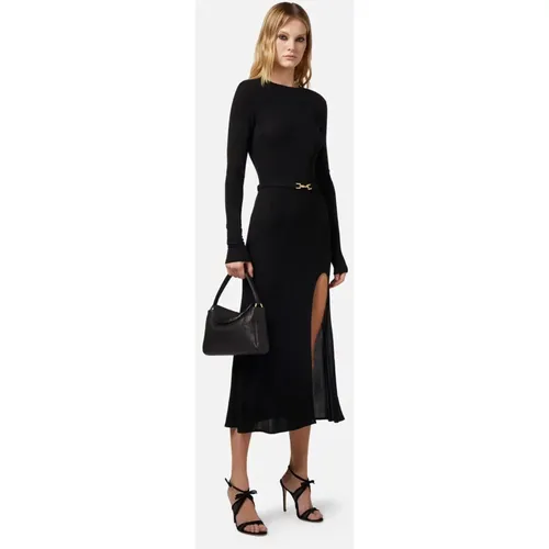 Midi Dresses , female, Sizes: XL, L - Elisabetta Franchi - Modalova